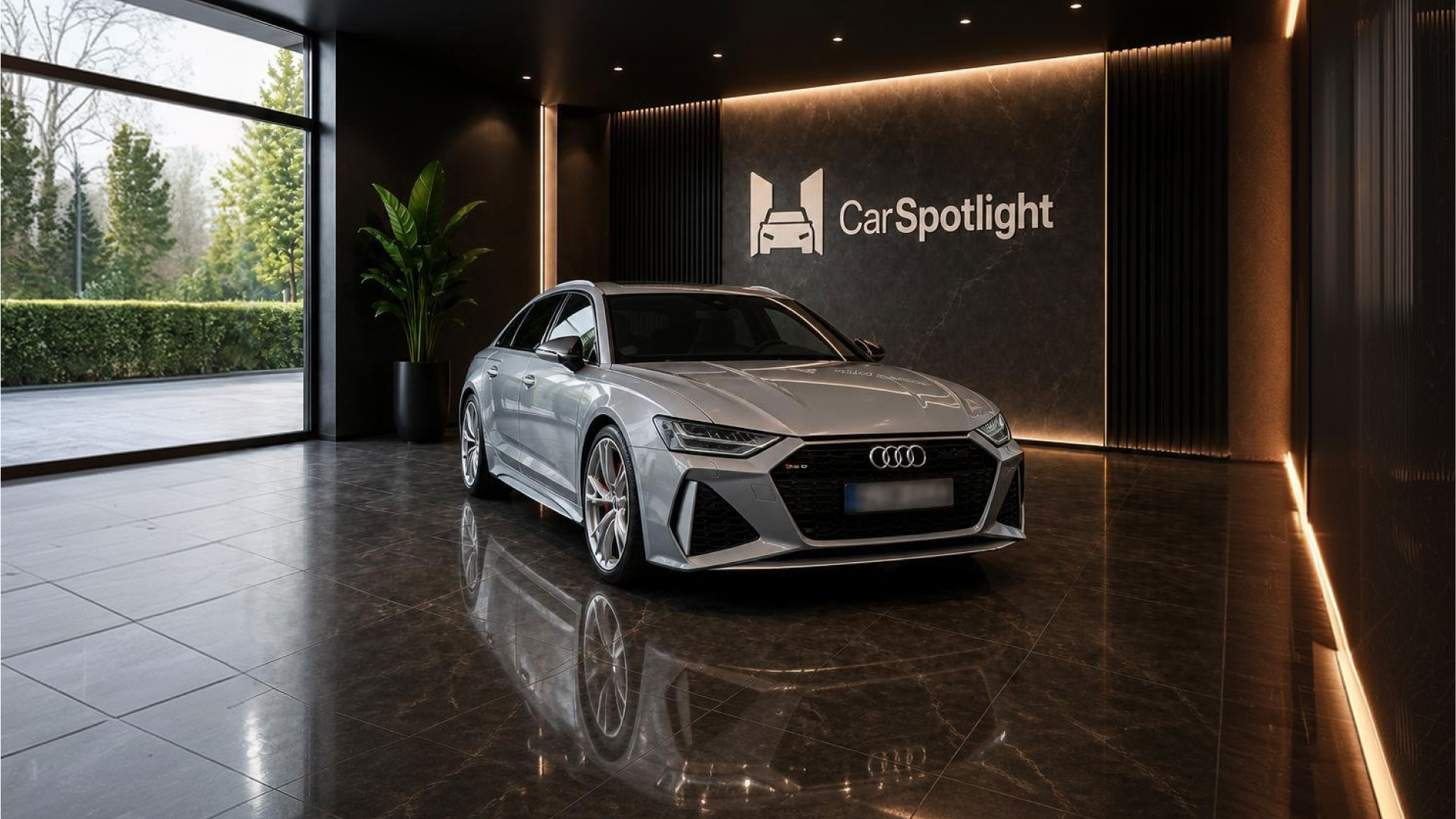 Dasselbe Fahrzeug im professionellen Showroom
